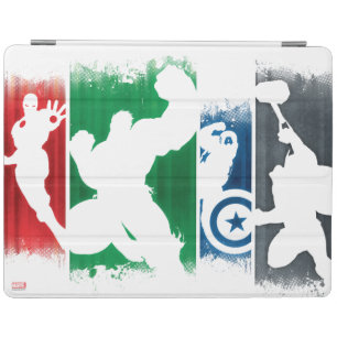 Avengers Classics Paint Swatch Silhouettes iPad Smart Cover