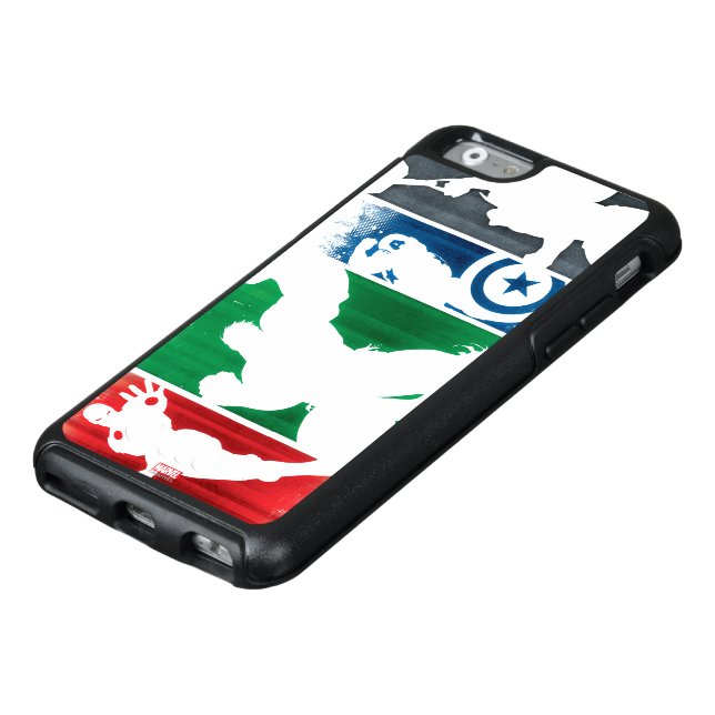 Avengers Classics | Paint Swatch Silhouettes Otterbox iPhone Case (Top)