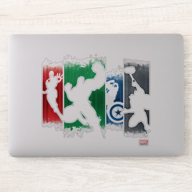 Avengers Classics | Paint Swatch Silhouettes Sticker (Computer)