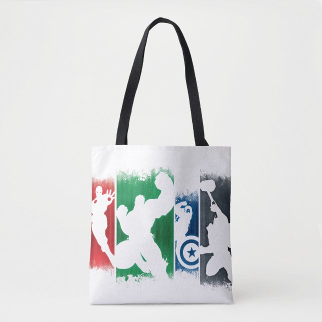 Avengers Classics | Paint Swatch Silhouettes Tote Bag (Front)