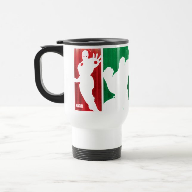 Avengers Classics | Paint Swatch Silhouettes Travel Mug (Left)