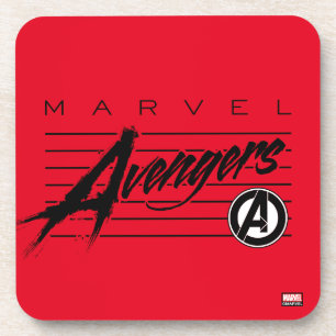 Avengers Classics Retro Avengers Stylized Logo Beverage Coaster