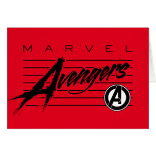 Avengers Classics Retro Avengers Stylized Logo Cards