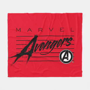 Avengers Classics   Retro Avengers Stylized Logo Fleece Blanket