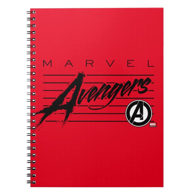 Avengers Classics | Retro Avengers Stylized Logo Notebook (Front)