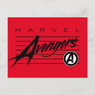 Avengers Classics Retro Avengers Stylized Logo Postcard