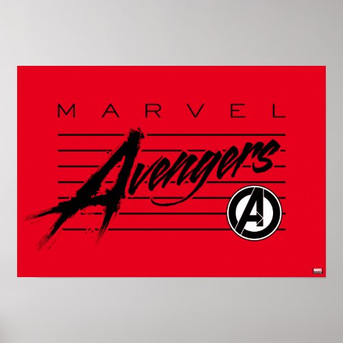 Avengers Classics  Retro Avengers Stylized Logo Poster