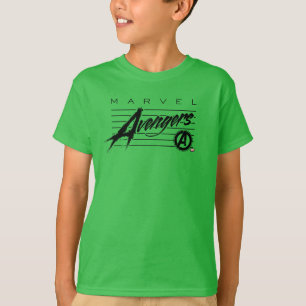 Avengers Classics Retro Avengers Stylized Logo T-Shirt