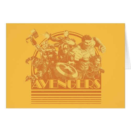 Avengers Classics  Retro Avengers Sunset Graphic