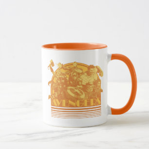 Avengers Classics   Retro Avengers Sunset Graphic Mug