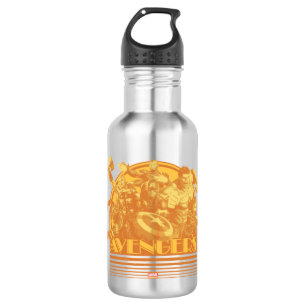 Avengers Classics   Retro Avengers Sunset Graphic Stainless Steel Water Bottle