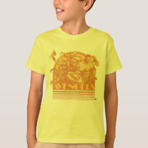 Avengers Classics Retro Avengers Sunset Graphic T-Shirt