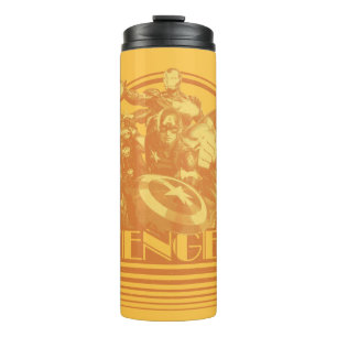 Avengers Classics   Retro Avengers Sunset Graphic Thermal Tumbler