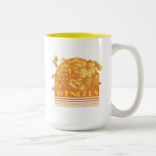 Avengers Classics   Retro Avengers Sunset Graphic Two-Tone Coffee Mug