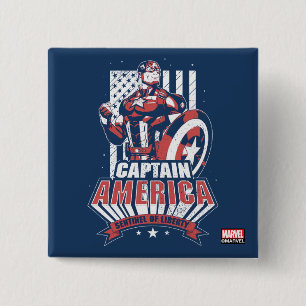 Avengers Classics   Retro Captain America Liberty Button