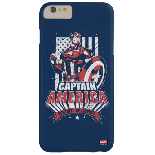 Avengers Classics  Retro Captain America Liberty Barely There iPhone 6 Plus Case
