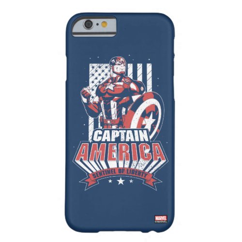 Avengers Classics  Retro Captain America Liberty Barely There iPhone 6 Case