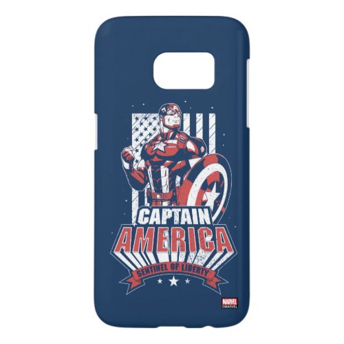 Avengers Classics  Retro Captain America Liberty Samsung Galaxy S7 Case