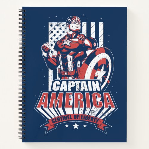 Avengers Classics  Retro Captain America Liberty Notebook
