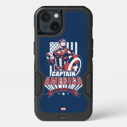 Avengers Classics  Retro Captain America Liberty iPhone 13 Case