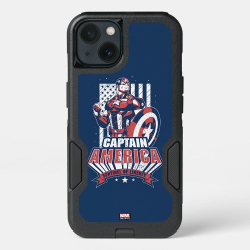 Avengers Classics  Retro Captain America Liberty iPhone 13 Case