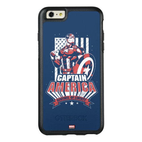 Avengers Classics  Retro Captain America Liberty OtterBox iPhone 66s Plus Case