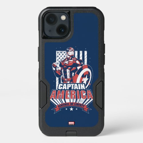 Avengers Classics  Retro Captain America Liberty iPhone 13 Case