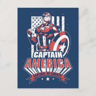 Avengers Classics Retro Captain America Liberty Postcard