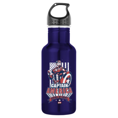 Avengers Classics  Retro Captain America Liberty Stainless Steel Water Bottle