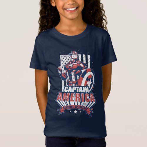 Avengers Classics  Retro Captain America Liberty T_Shirt