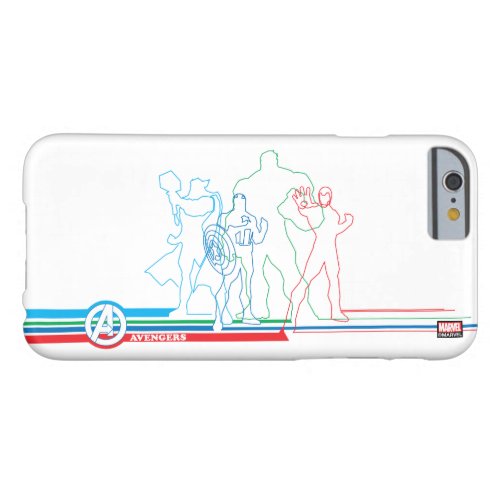 Avengers Classics  Retro Lineart Outline Barely There iPhone 6 Case