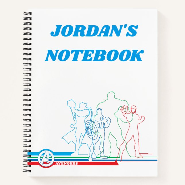 Avengers Classics | Retro Lineart Outline Notebook (Front)