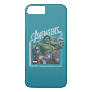 Avengers Classics Retro Throwback Avengers Art iPhone 8 Plus/7 Plus Case