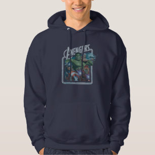 Avengers Classics   Retro Throwback Avengers Art Hoodie