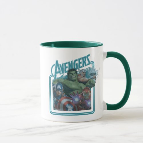 Avengers Classics  Retro Throwback Avengers Art Mug