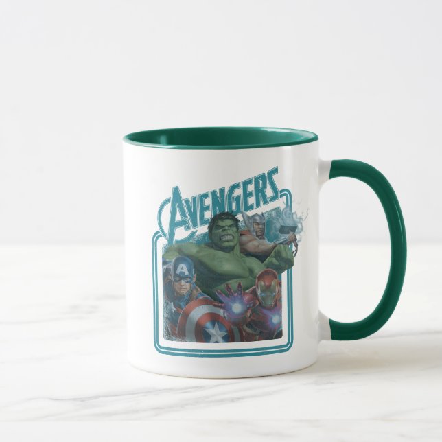 Avengers Classics | Retro Throwback Avengers Art Mug (Right)