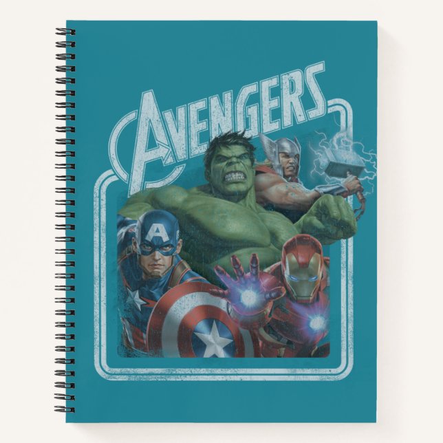 Avengers Classics | Retro Throwback Avengers Art Notebook (Front)