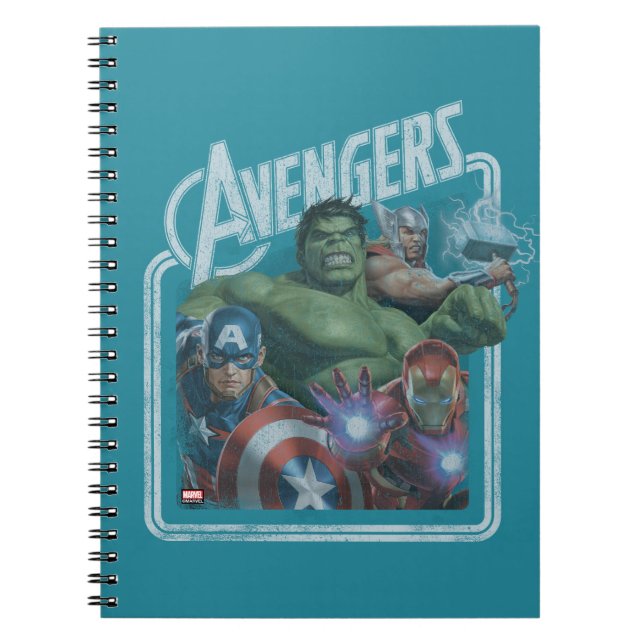 Avengers Classics | Retro Throwback Avengers Art Notebook (Front)