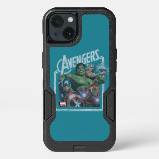 Avengers Classics | Retro Throwback Avengers Art Otterbox iPhone Case (Back)