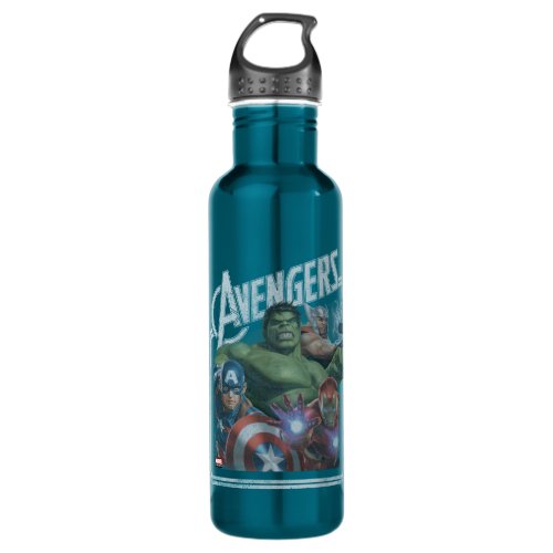 Avengers Classics  Retro Throwback Avengers Art Stainless Steel Water Bottle