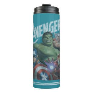 Avengers Classics   Retro Throwback Avengers Art Thermal Tumbler