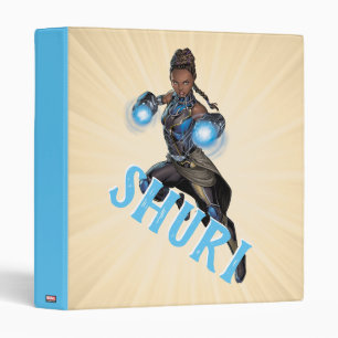 Avengers Classics   Shuri Leap With Gauntlets 3 Ring Binder