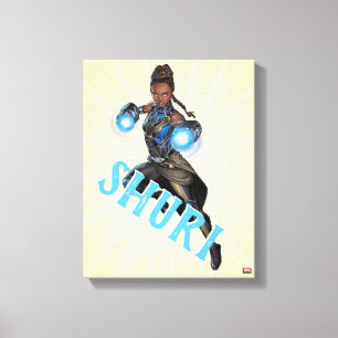 Avengers Classics   Shuri Leap With Gauntlets Canvas Print