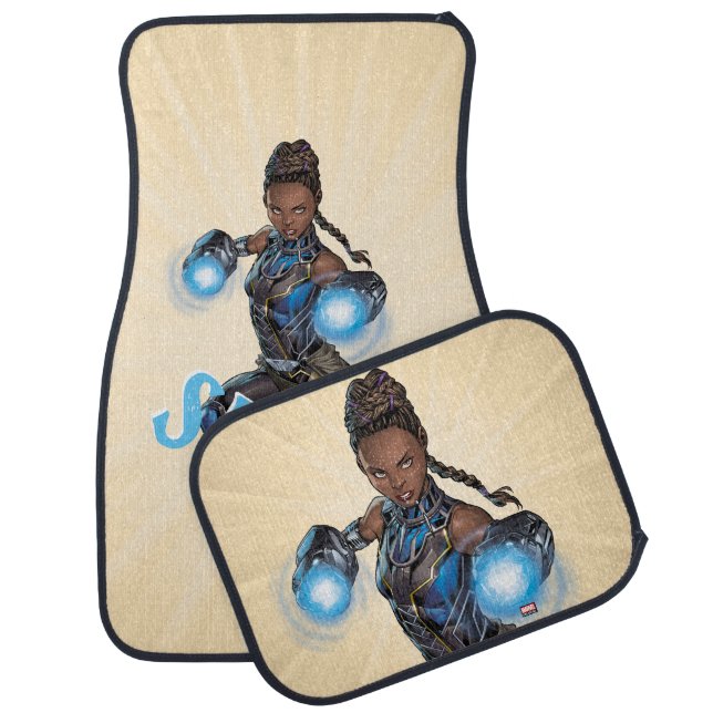 Avengers Classics | Shuri Leap With Gauntlets Car Floor Mat (Set)