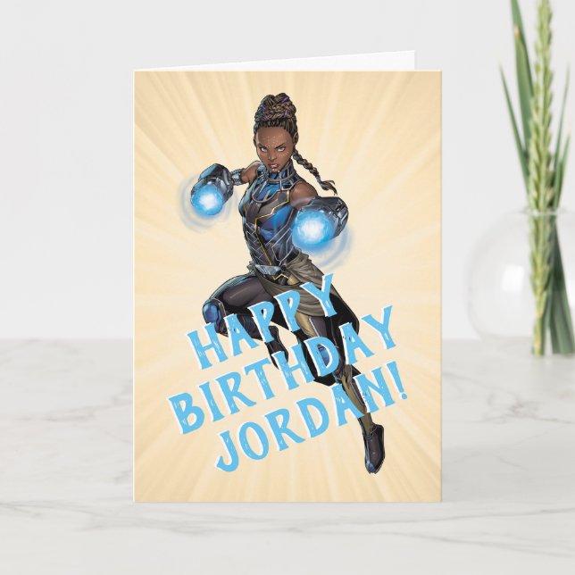 Avengers Classics | Shuri Leap With Gauntlets Card (Front)