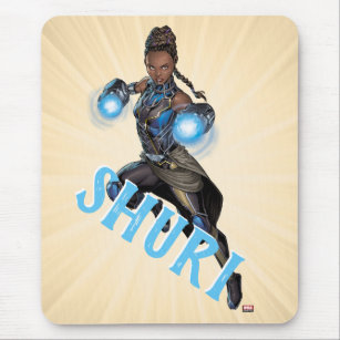 Avengers Classics   Shuri Leap With Gauntlets Mouse Pad