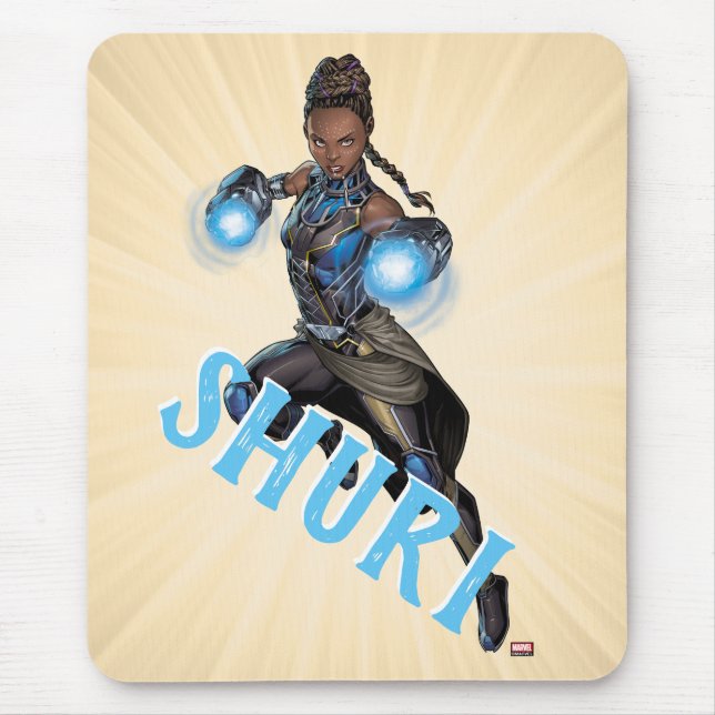 Avengers Classics | Shuri Leap With Gauntlets Mouse Pad (Front)