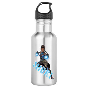 Avengers Classics   Shuri Leap With Gauntlets Stainless Steel Water Bottle