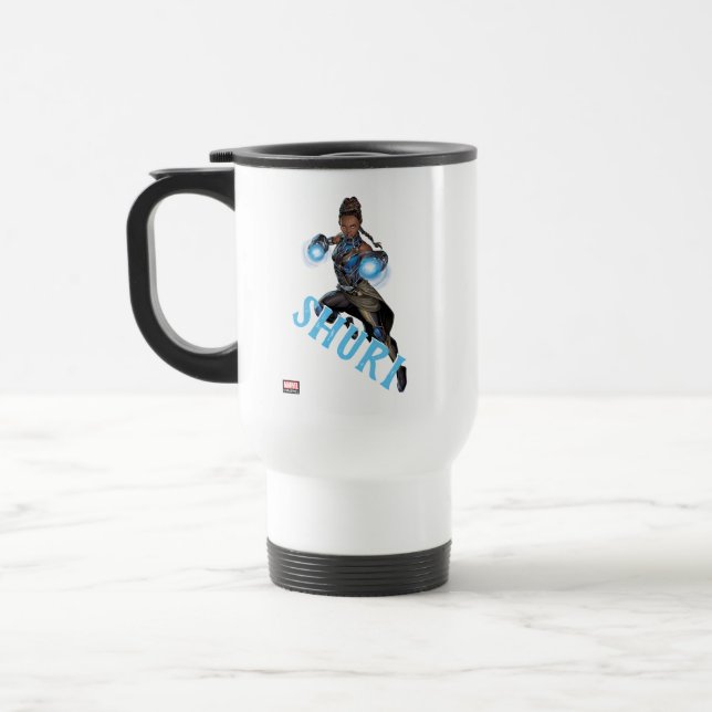 Avengers Classics | Shuri Leap With Gauntlets Travel Mug (Left)