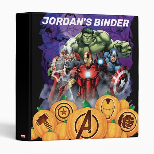 Avengers Classics  Spooky Jack_o_lantern Group 3 Ring Binder